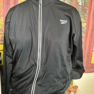 Reebok Black Training Track Jacket Sz L
